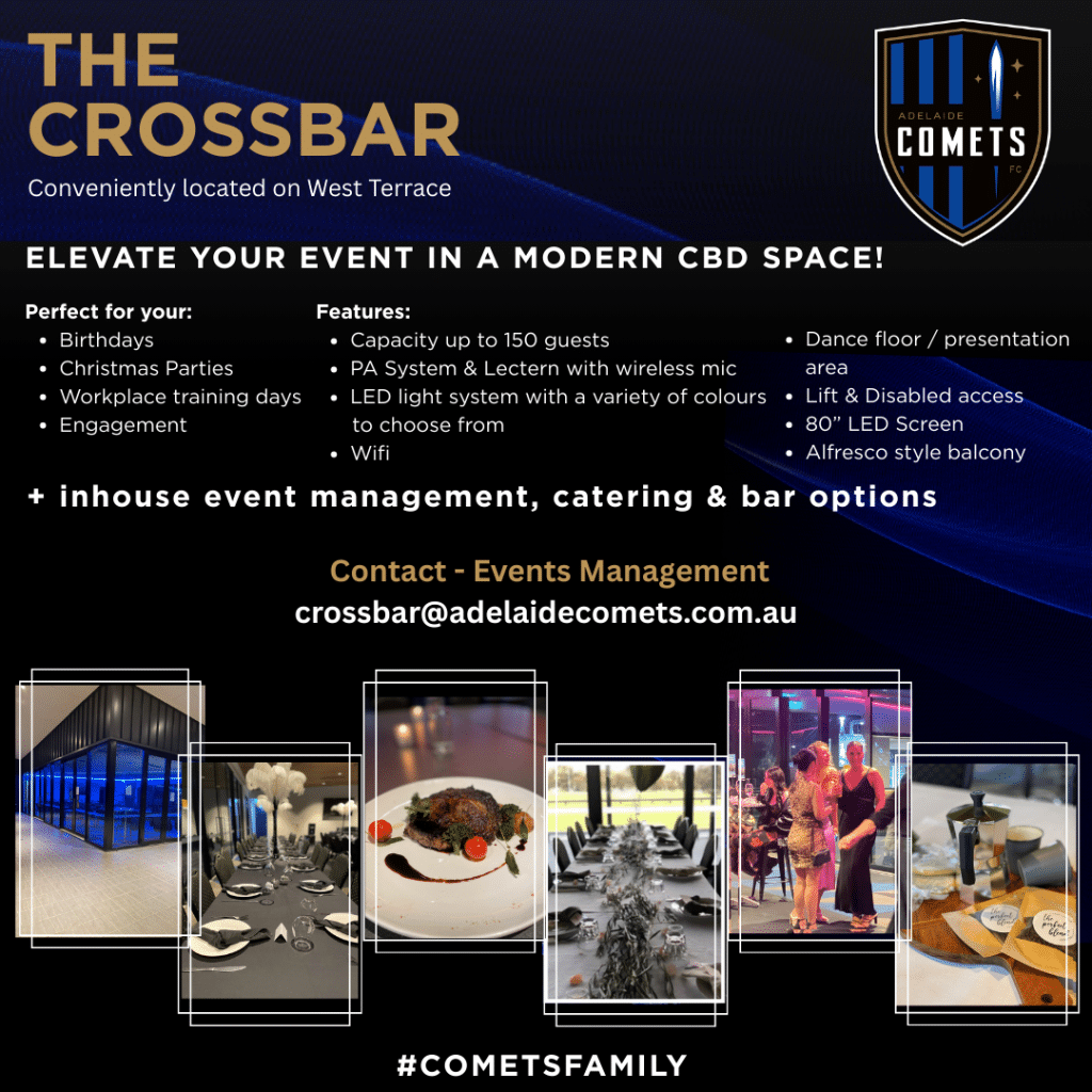Booking Event Function Booking Event/Function – Adelaide Comets FC
